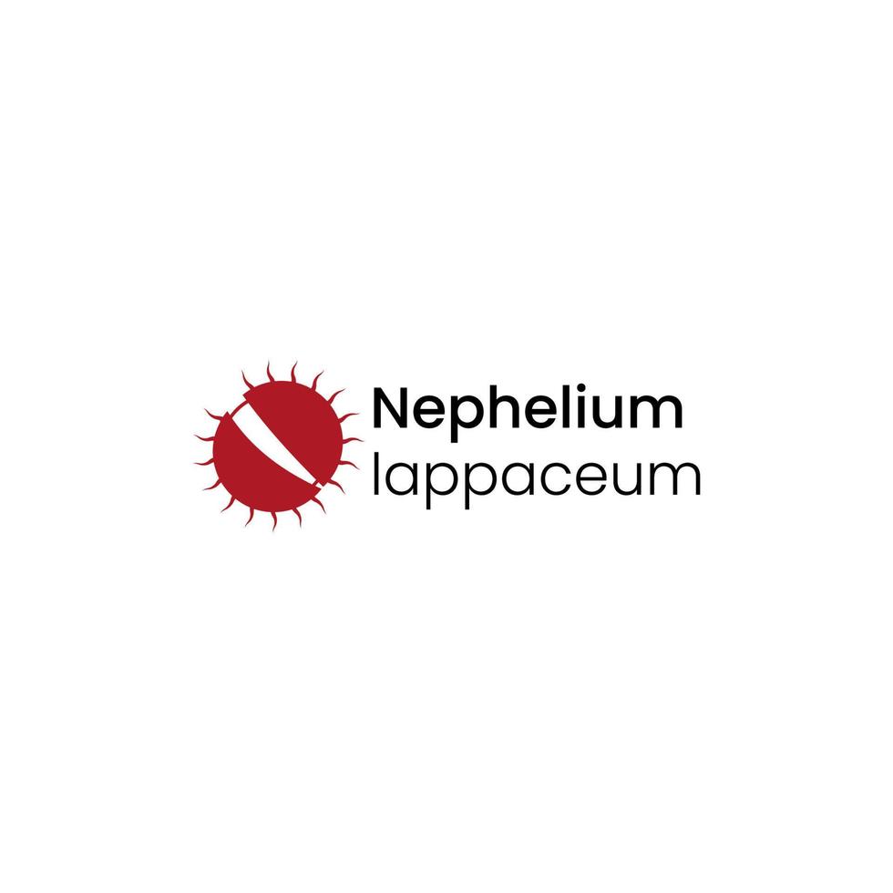 Nephelium lappaceum LOGO DESIGN VECTOR