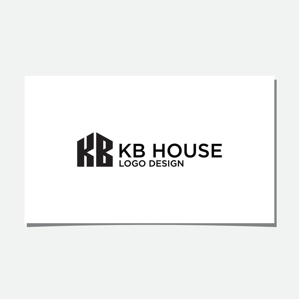 KB HOUSE LOGO DESIGN VECTOR