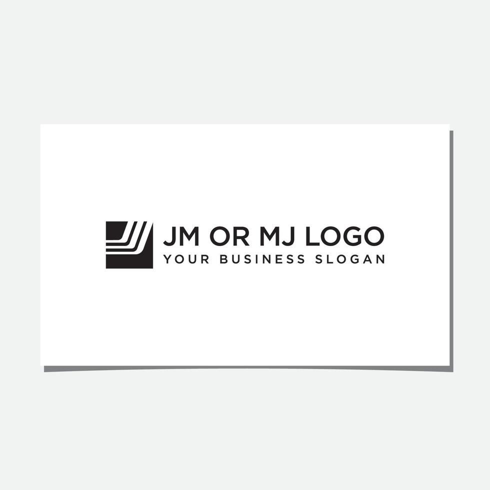 JM OR MJ LOGO DESIGN VECTOR
