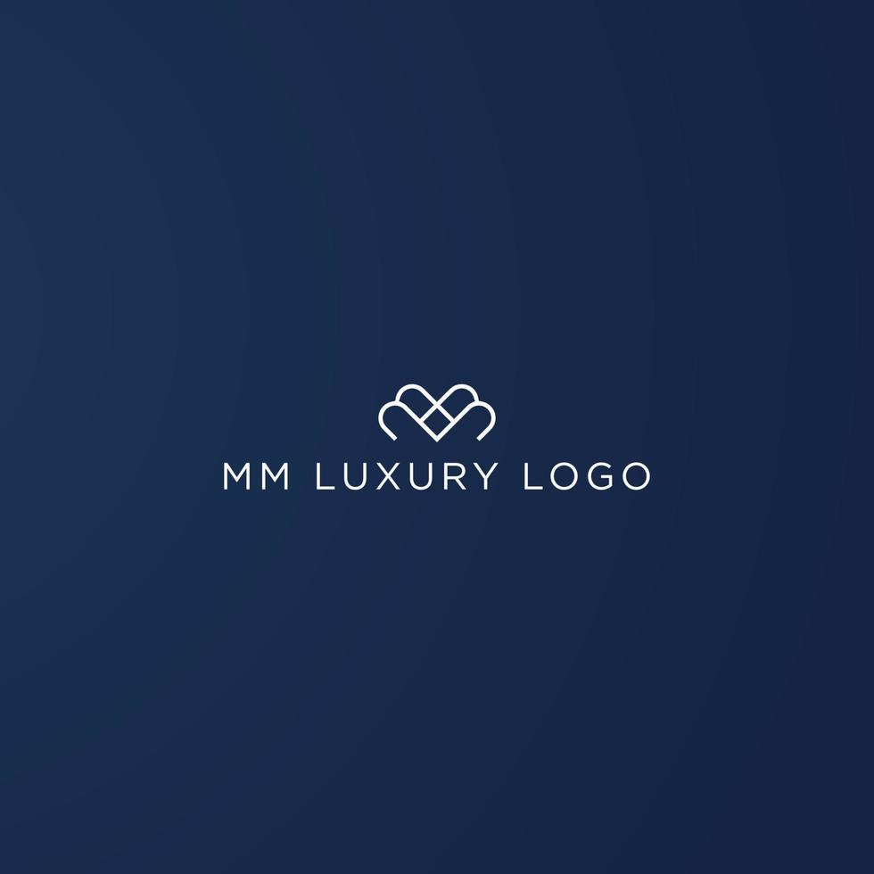 MM LUXURY LOGO DESIGN VECTOR