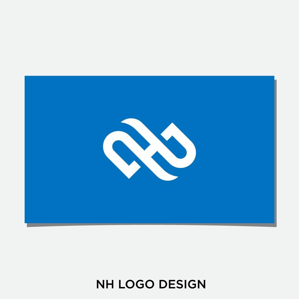 H INITIAL LOGO DESIGN VECTOR