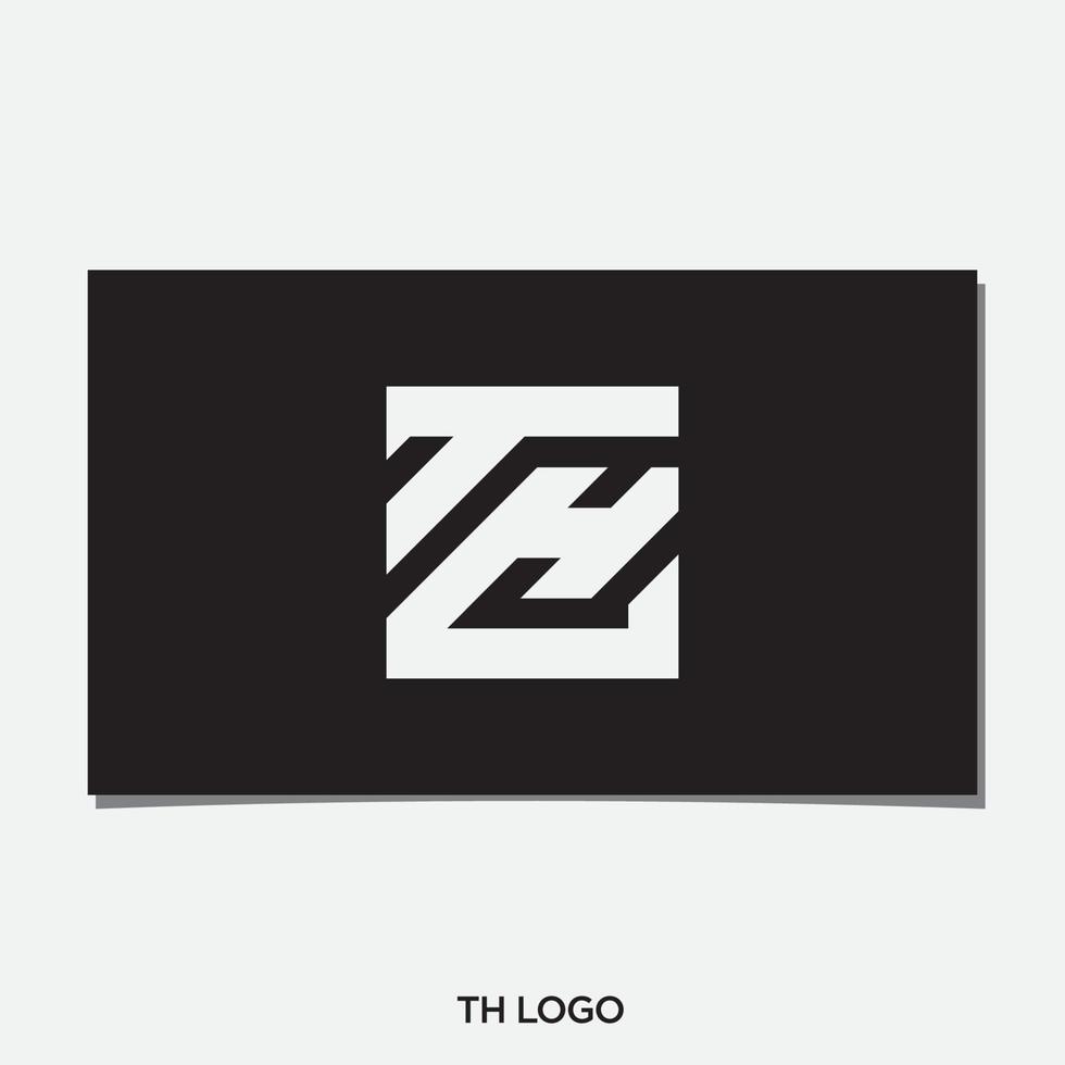 TH INTIAL LOGO DESIGN VECTOR