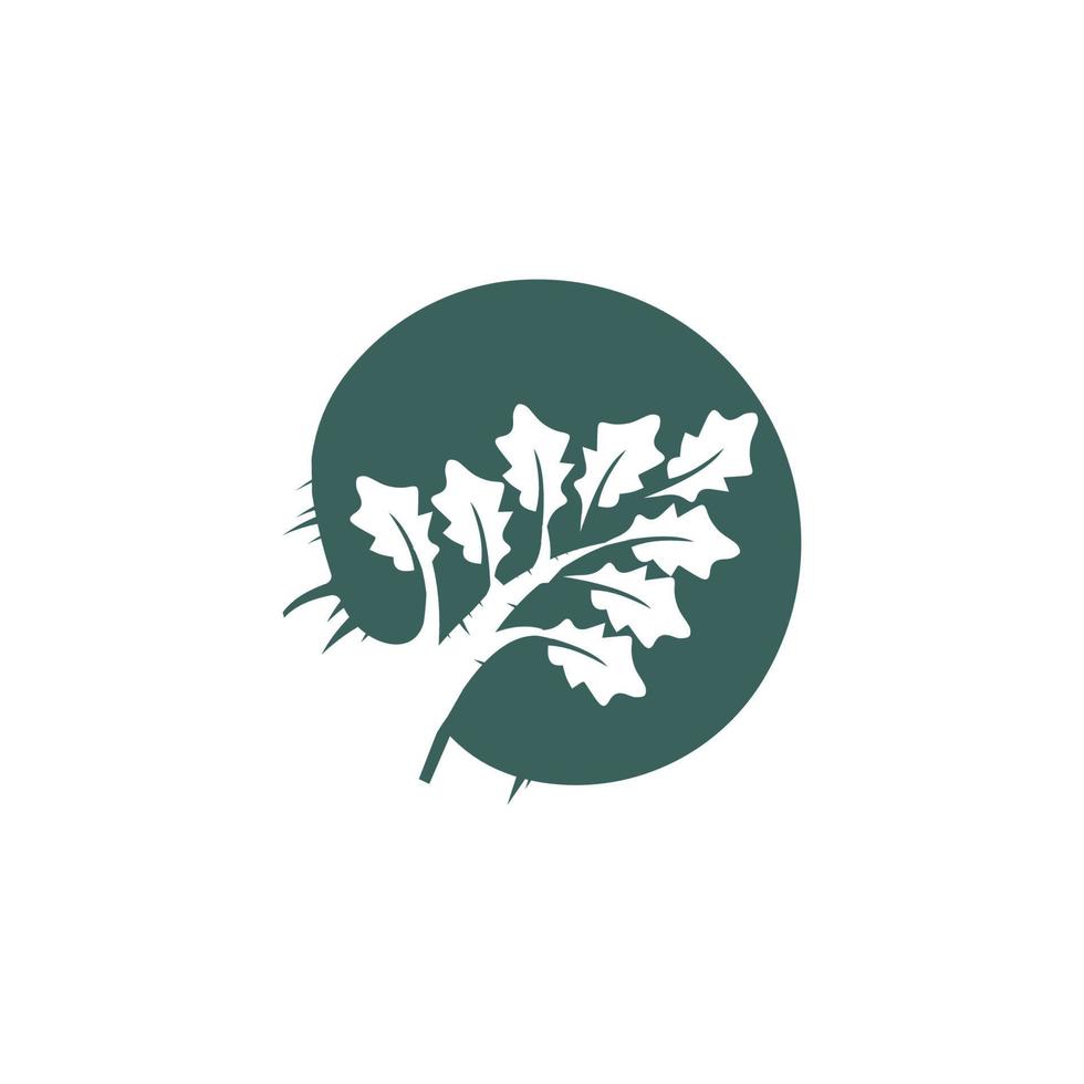 OAK BRANCH LOGO DESIGN VECTOR