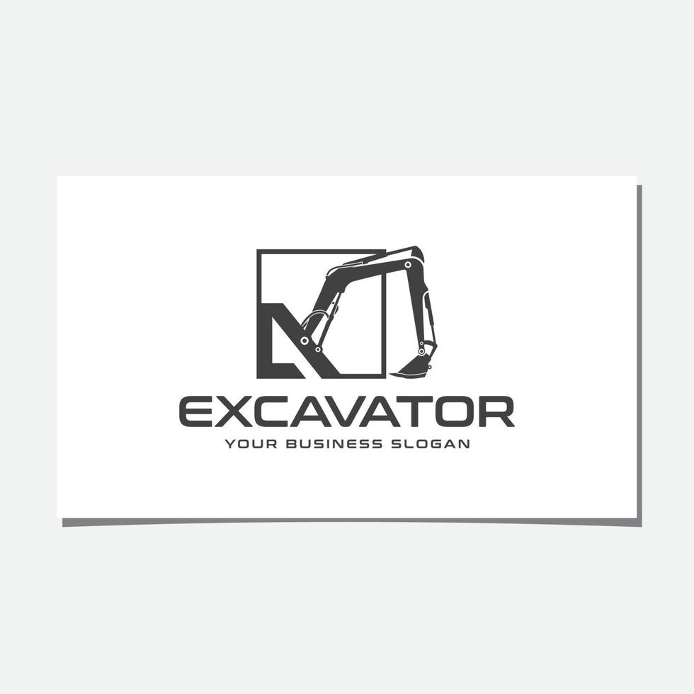 INITIAL A, WALL, AND EXCAVATOR LOGO DESIGN vector