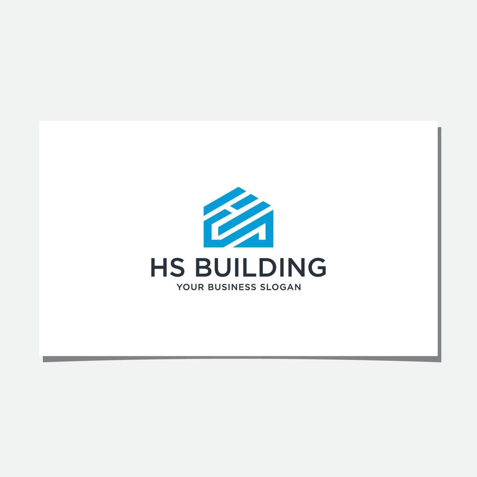 HS BUILDING LOGO DESIGN VECTOR