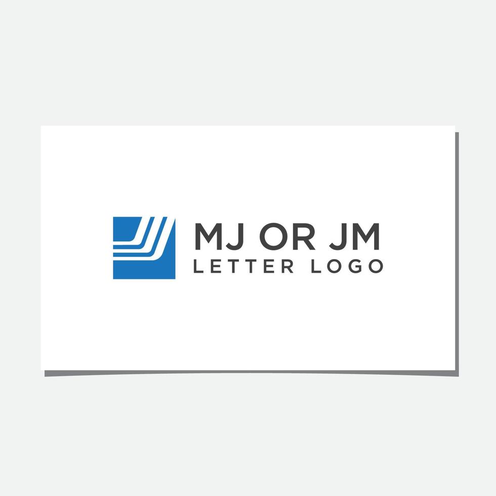 JM OR MJ LOGO DESIGN VECTOR