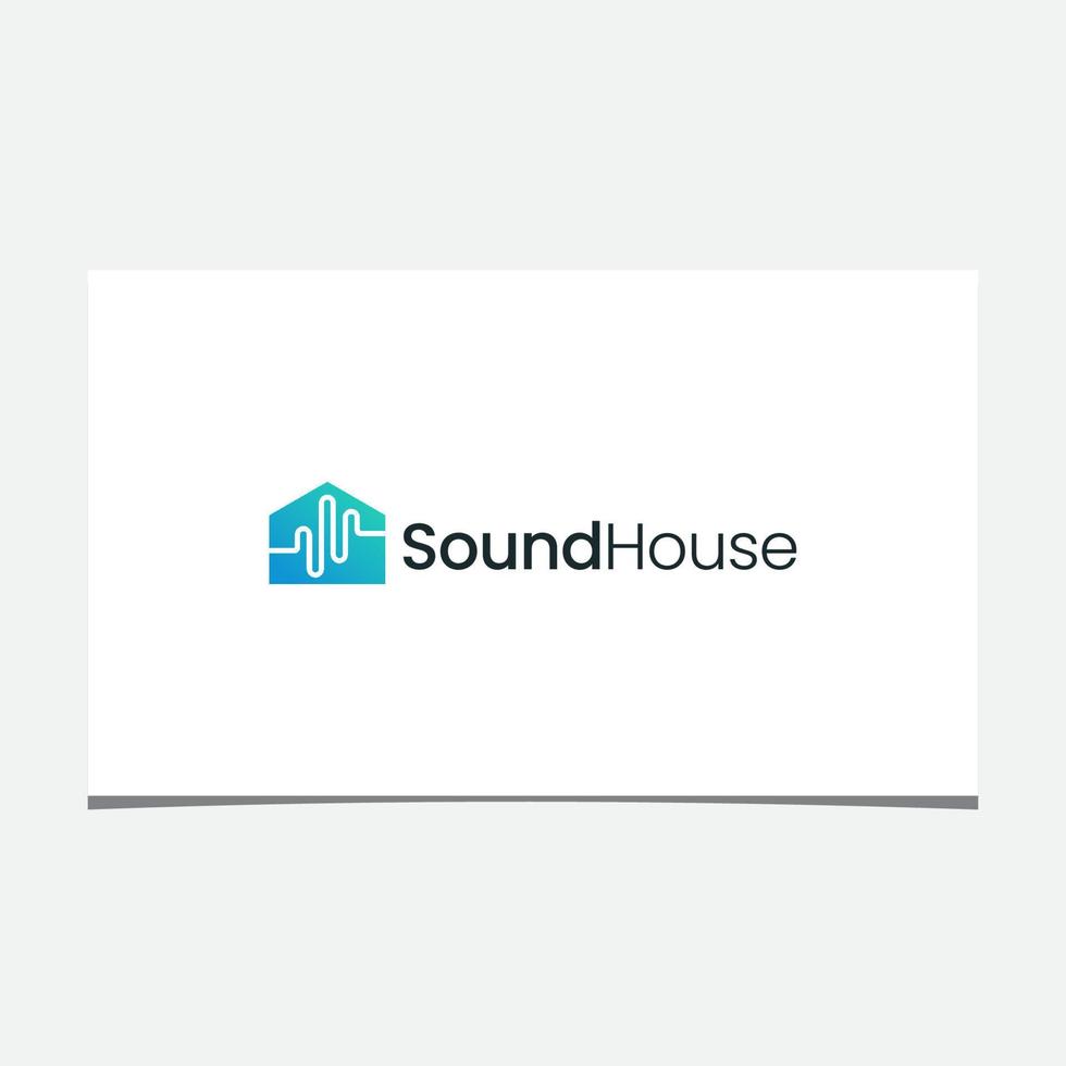 SOUND HOUSE LOGO DESIGN TEMPLATE vector