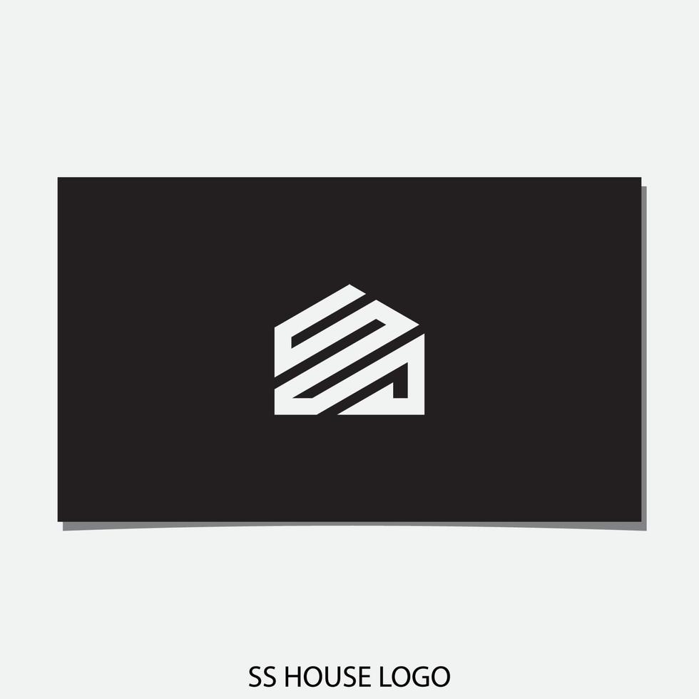 SS HOUSE LOGO DESIGN VECTOR