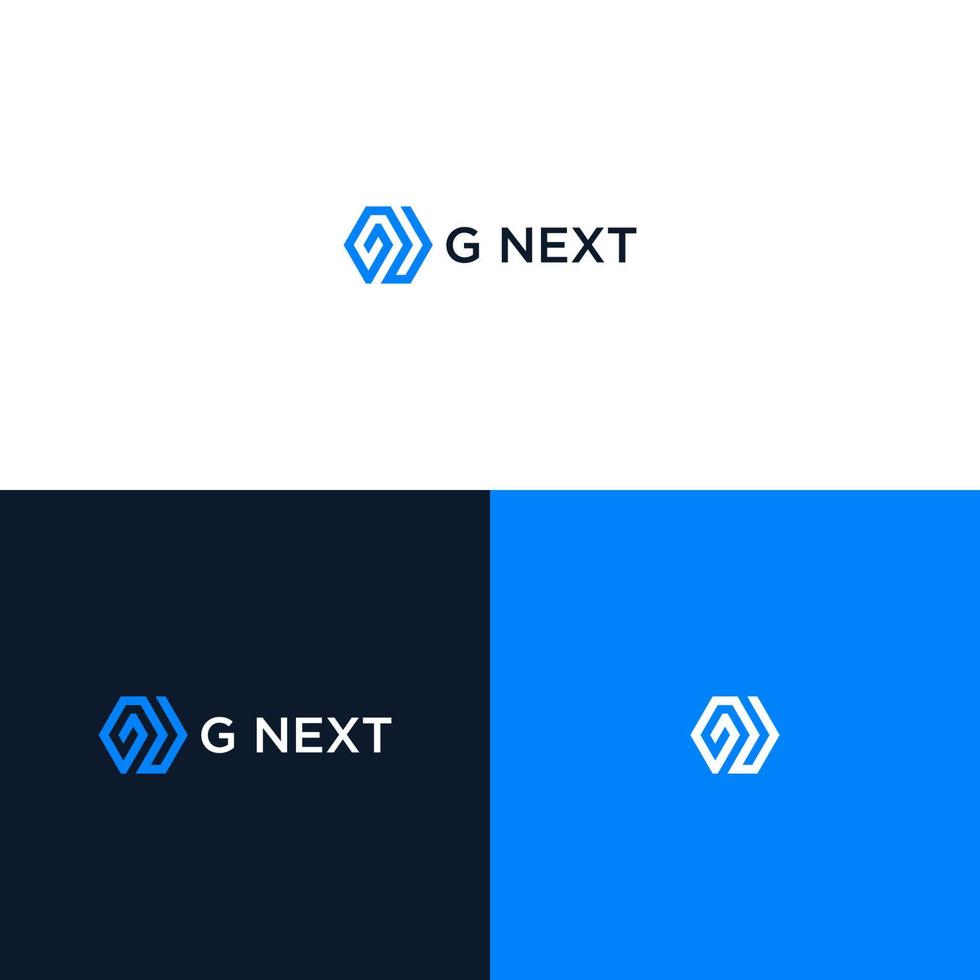 G NEXT LOGO DESIGN VECTOR