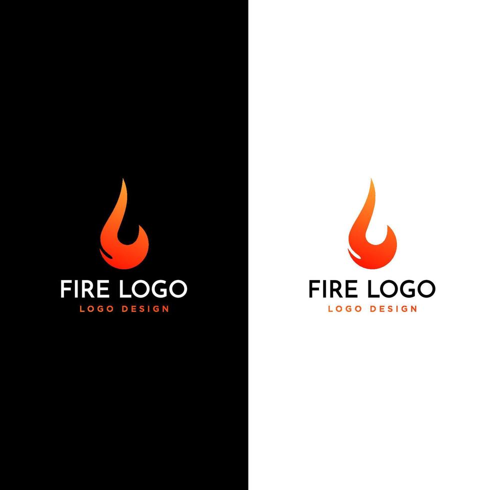 vector de diseño de logotipo de fuego editable