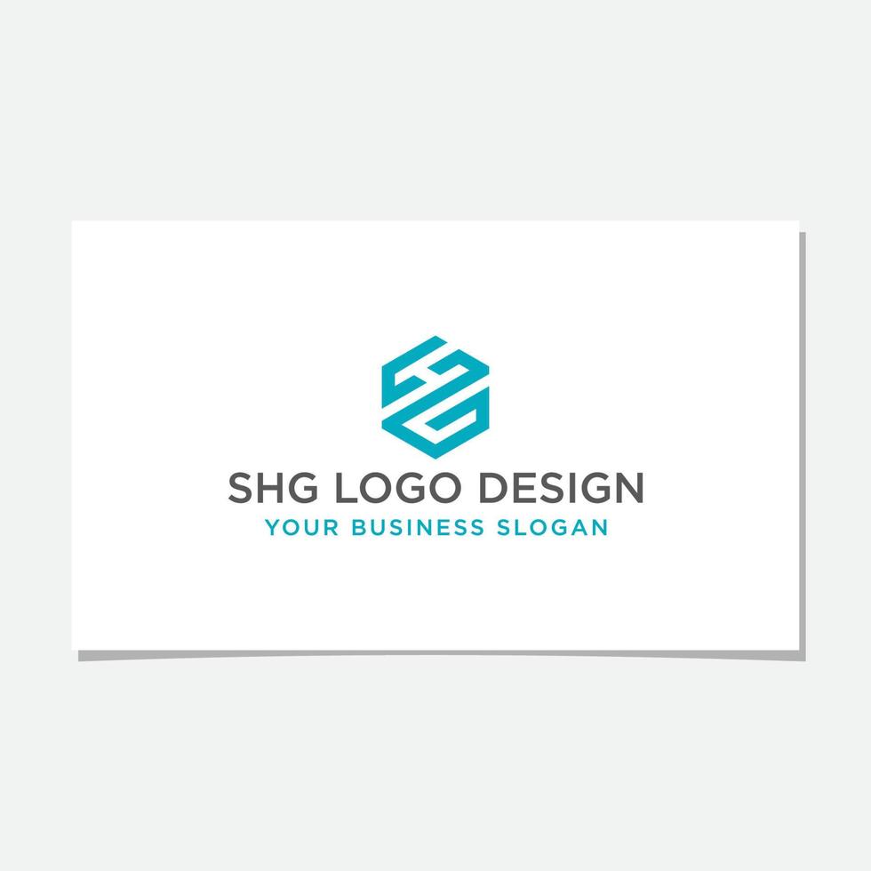SHG HEXAGON LOGO DESIGN VECTOR