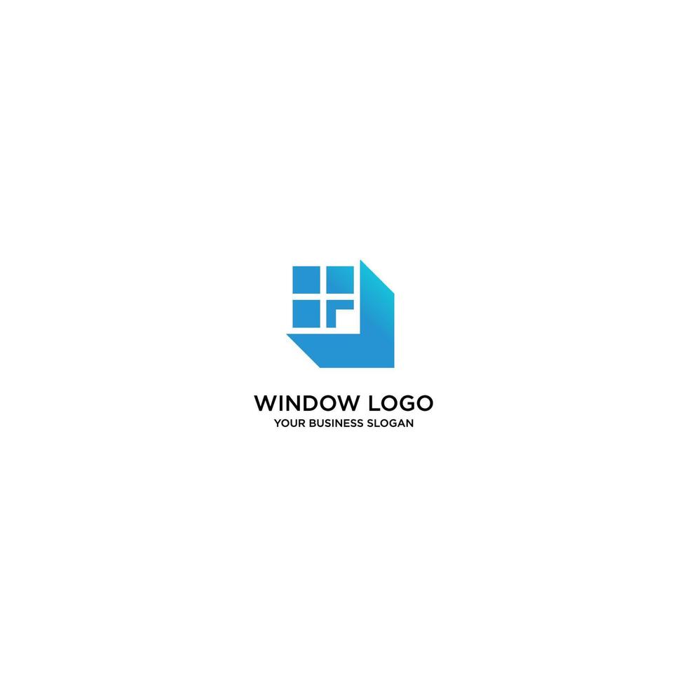 WINDOW ABSTRACT LOGO DESIGN VECTOR