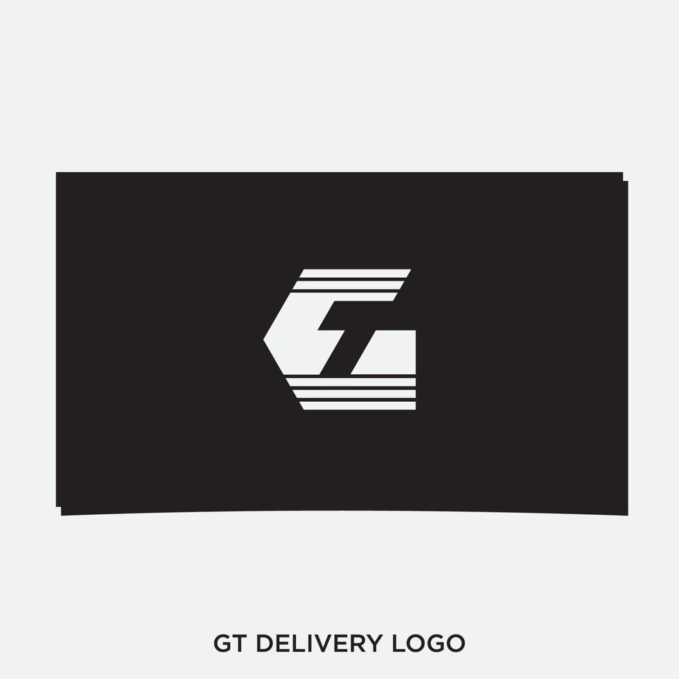 vector de diseño de logotipo de entrega gt