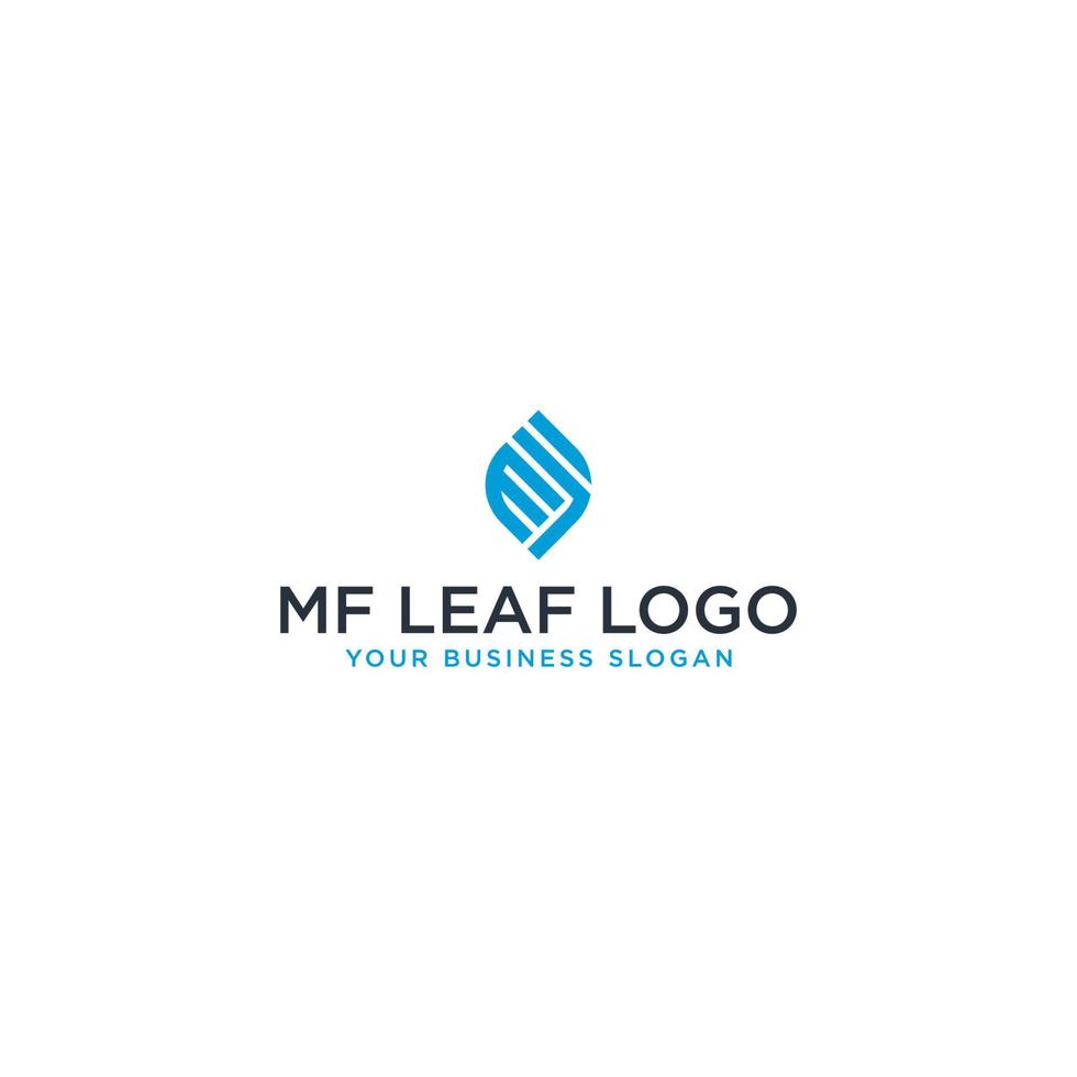 MF LEAF LOGO DESIGN VECTOR