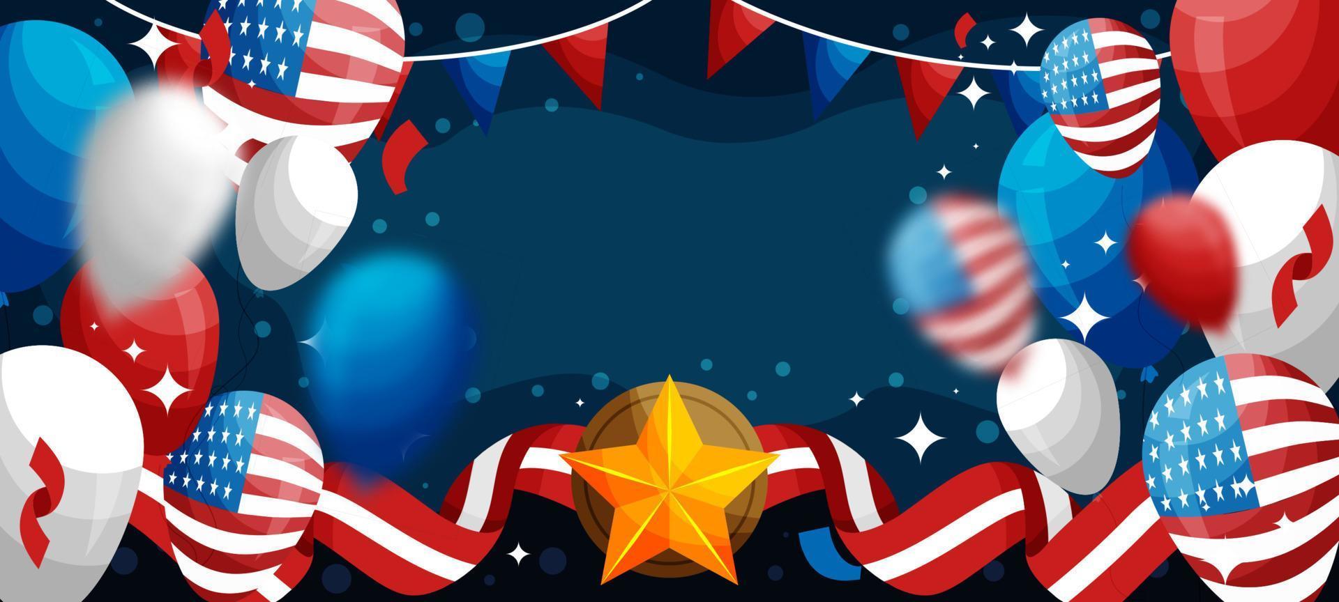 fondo del día conmemorativo de estados unidos vector