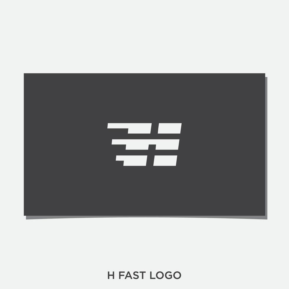 H FAST LOGO DESIGN VECTOR