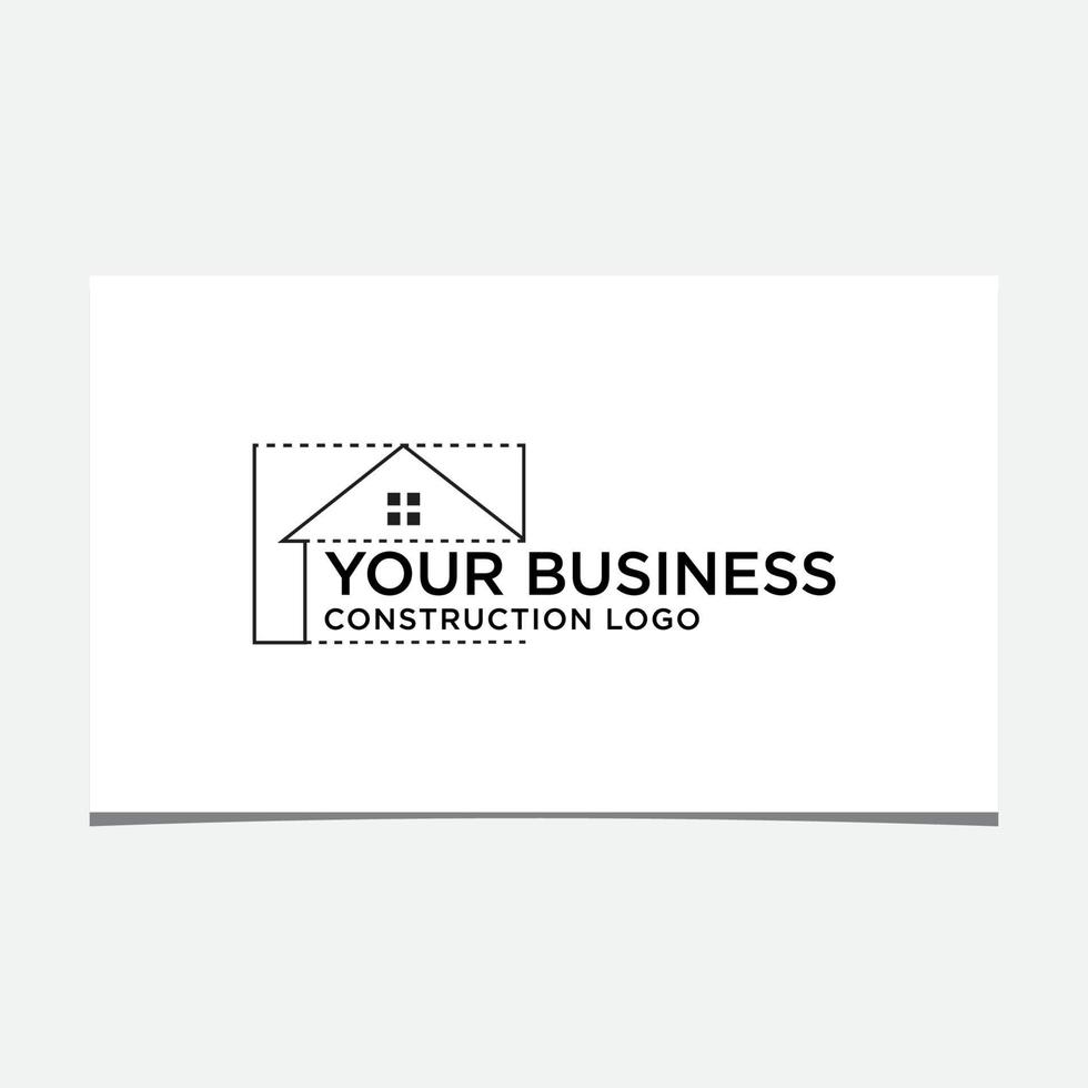 HOUSE CONSTRUCTION LOGO DESIGN VECTOR