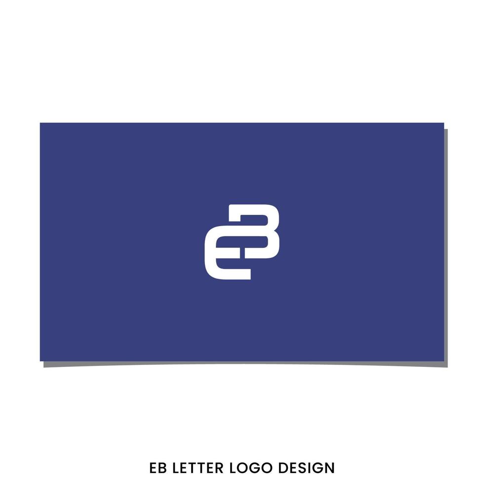 EB INITIAL LOGO DESIGN VECTOR