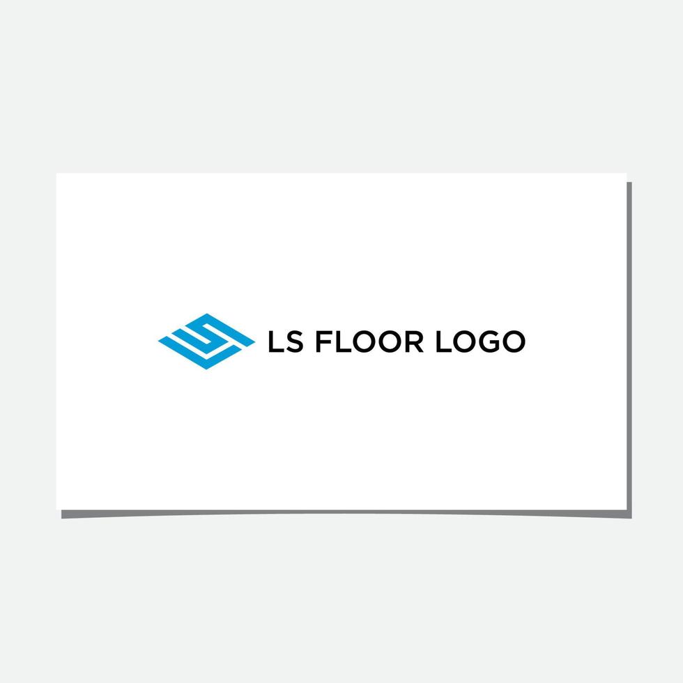 LS OR SL FLOOR LOGO DESIGN vector