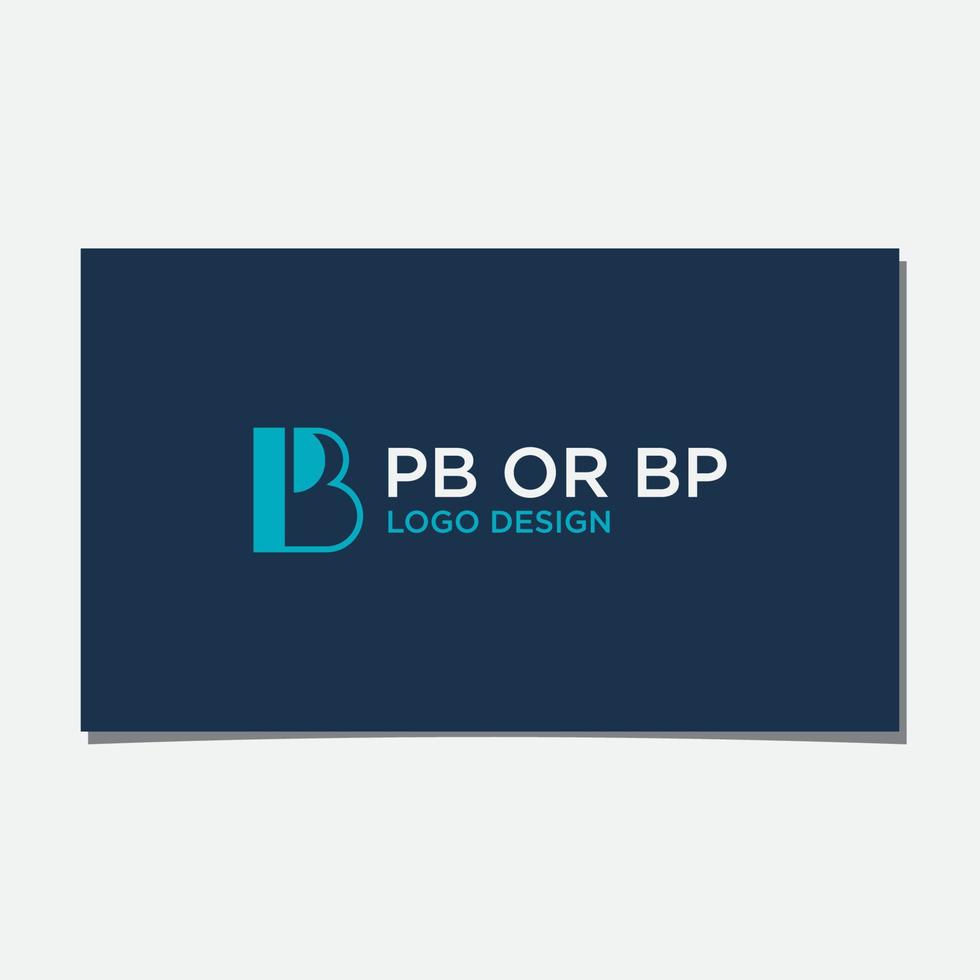 PB OR BP LOGO DESIGN VECTOR