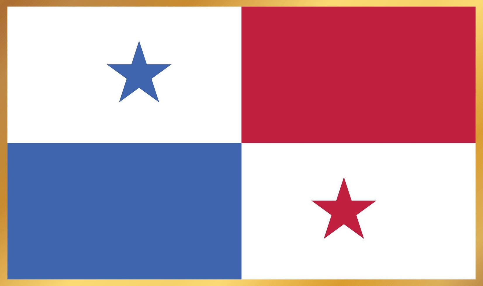 bandera de panamá, ilustración vectorial vector