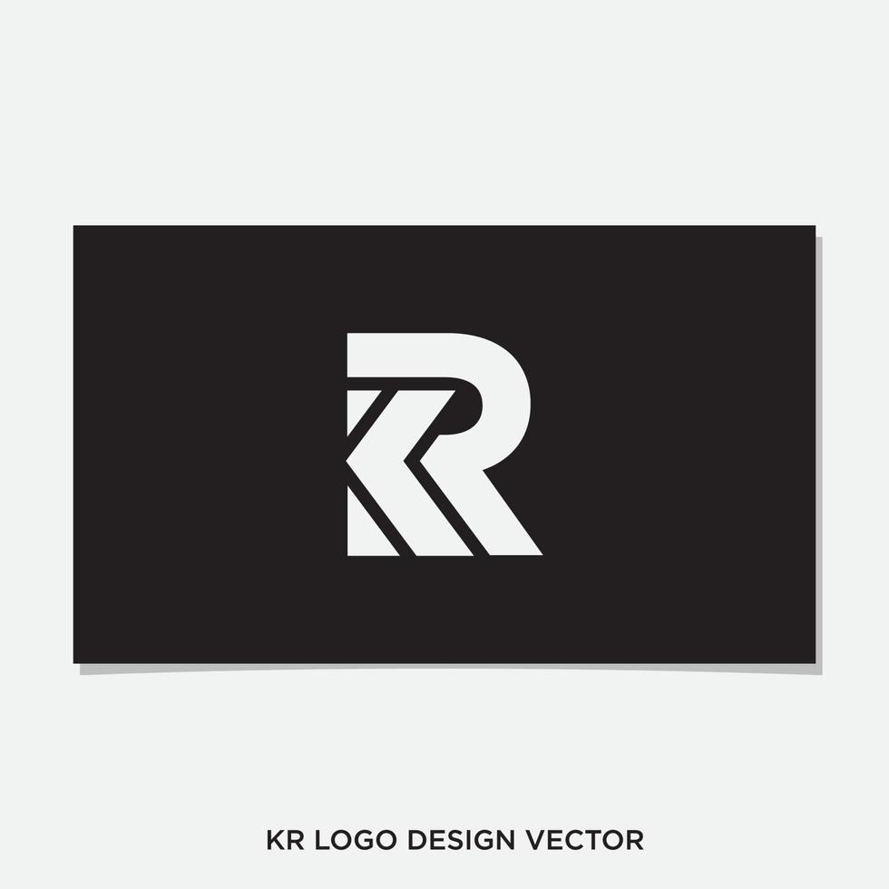 RK INITIAL LOGO DESIGN VECTOR