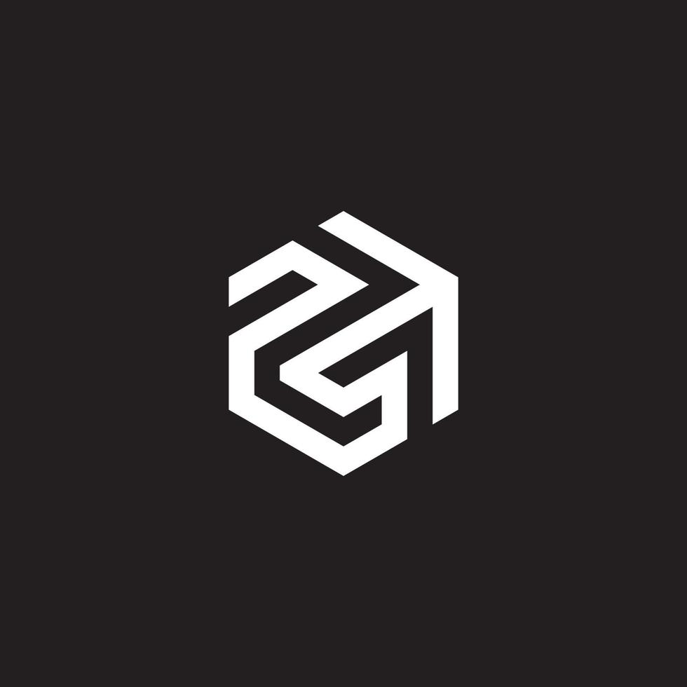 PST INITIAL LOGO DESIGN VECTOR