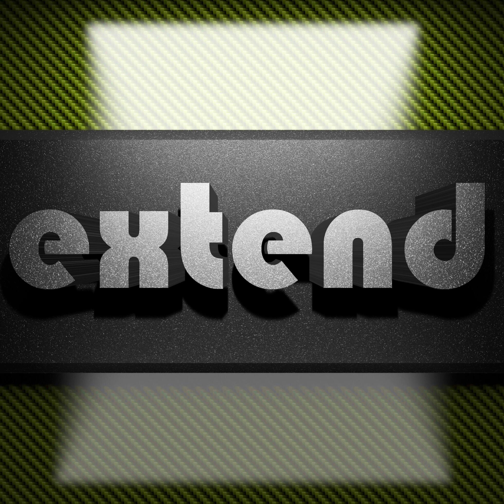 extend word of iron on carbon 7400658 Stock Photo at Vecteezy