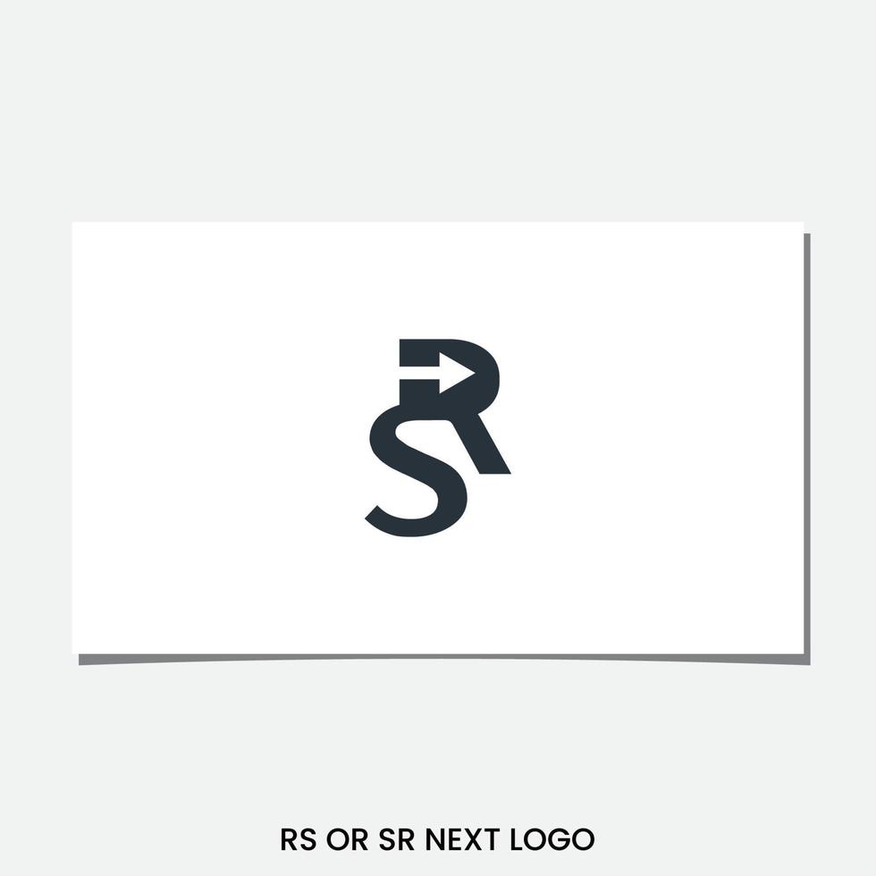 SR OR RS NEXT LOGO DESIGN VECTOR