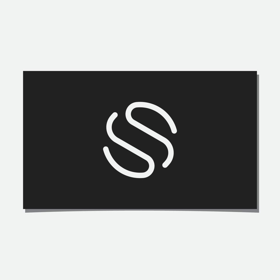 SS ROTATION LOGO WITH CIRCLE CONCEPT vector