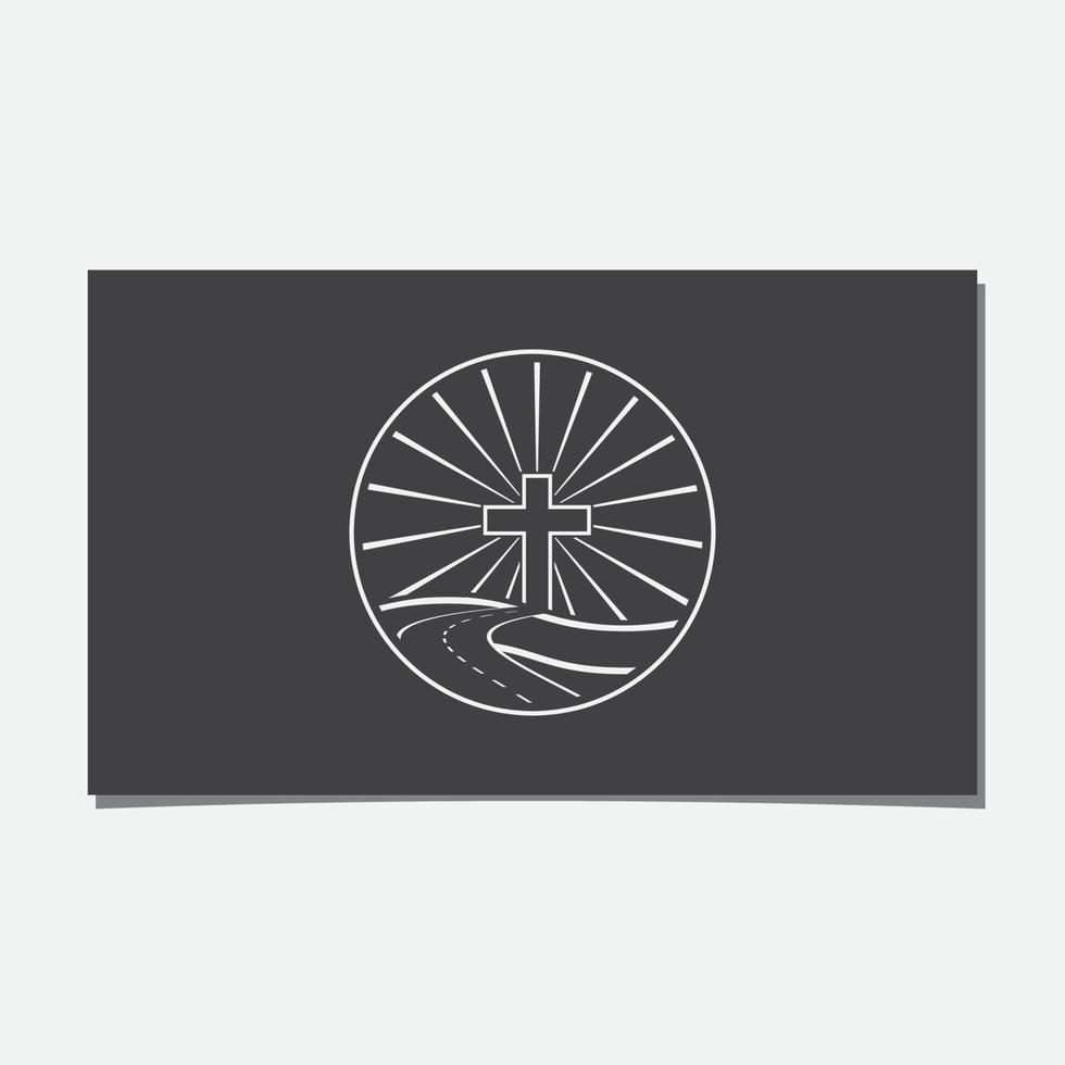 THE ROAD TO CHRIST LOGO DESIGN vector