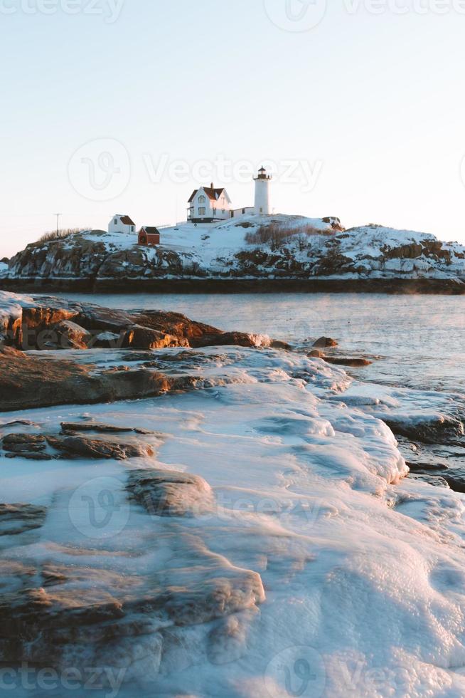 White sandy beach photo