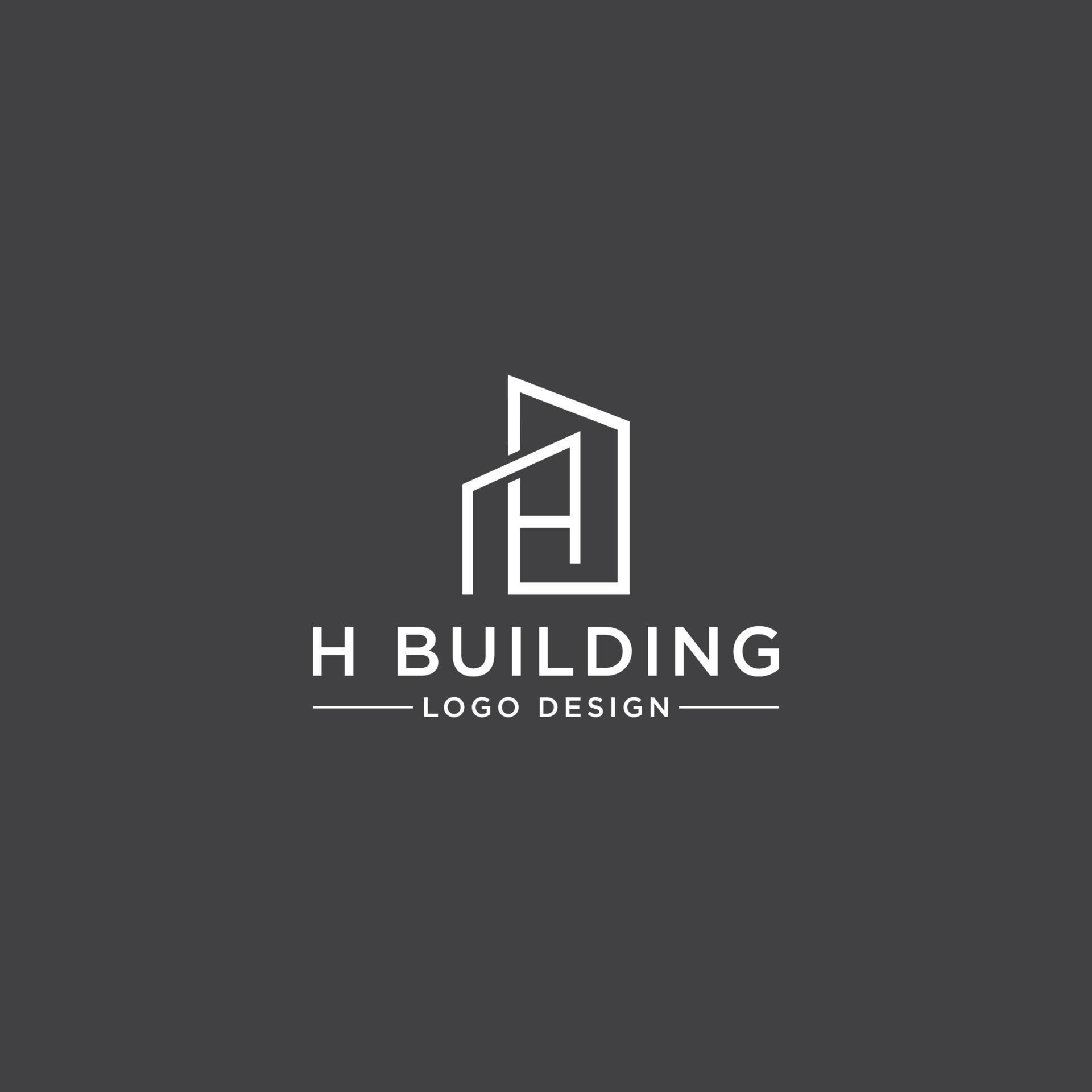 H BUILDING LOGO DESIGN VECTOR 7400835 Vector Art at Vecteezy