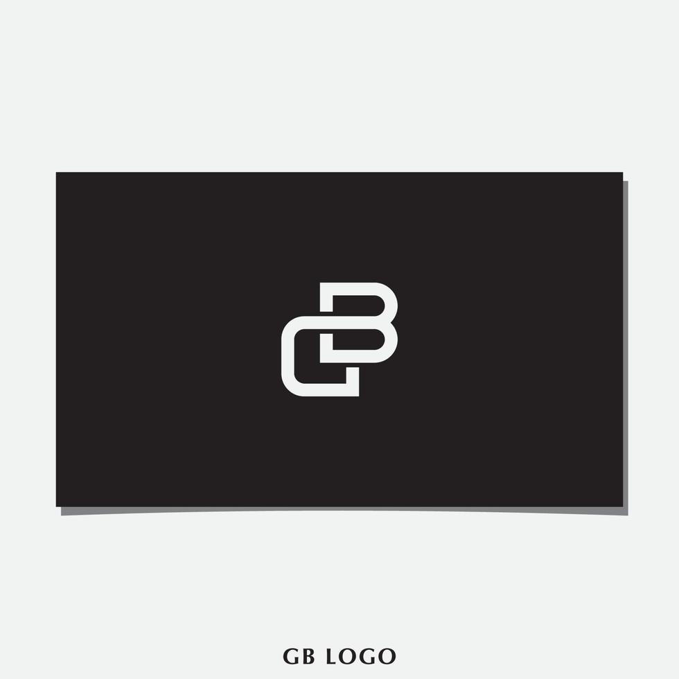 vector de diseño de logotipo de letra gb