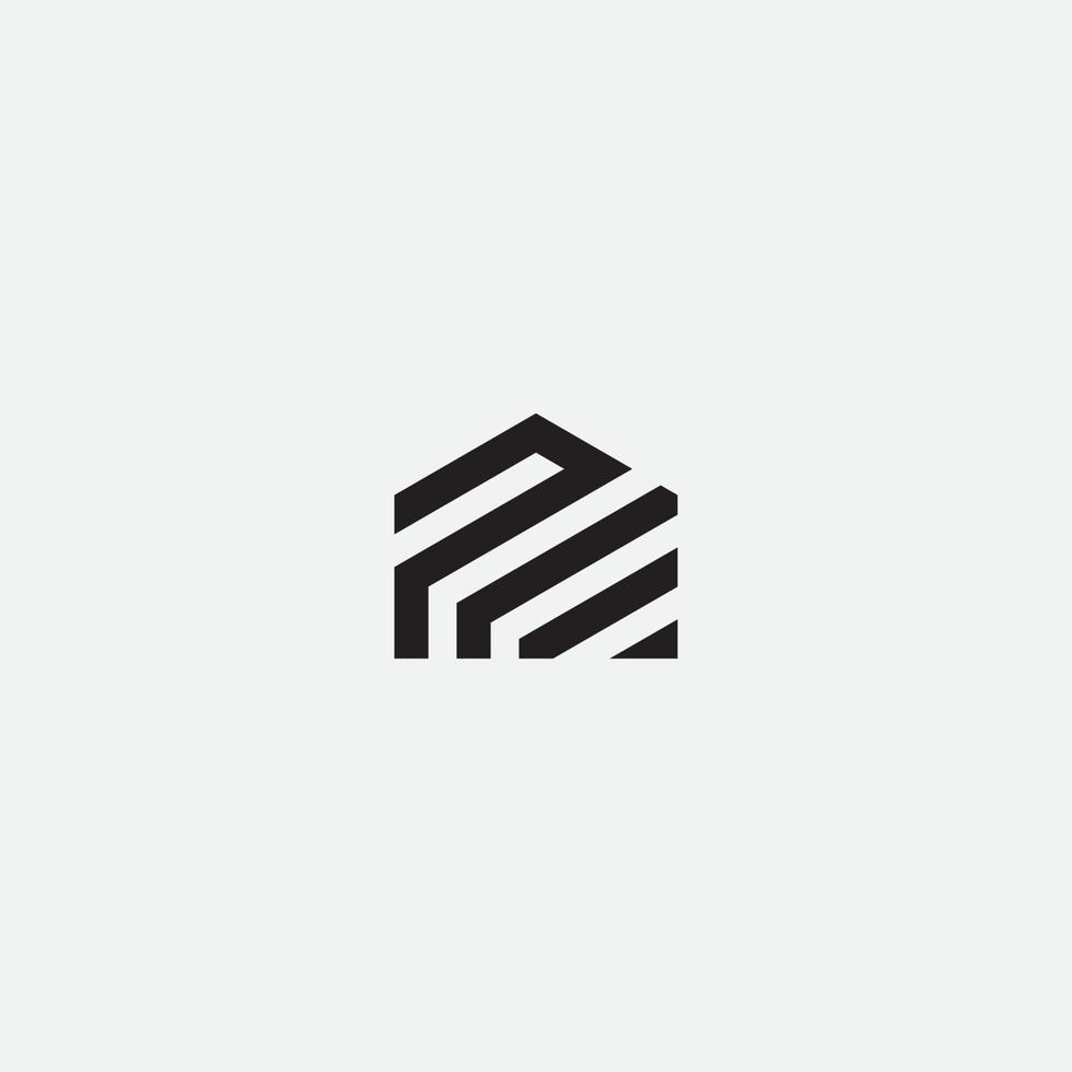 PE HOUSE LOGO DESIGN VECTOR