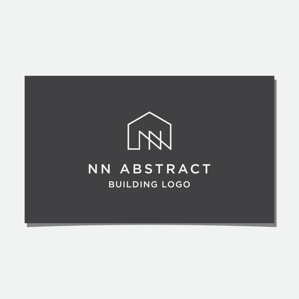 NN HOUSE ABSTRACT LOGO DESIGN vector
