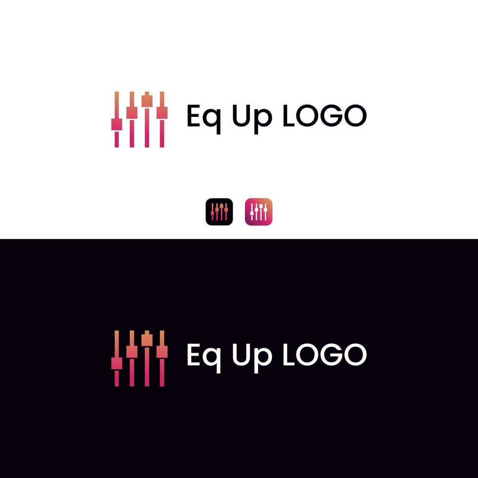 EQUALIZER LOGO SHOW HIGH GRAPHICS vector