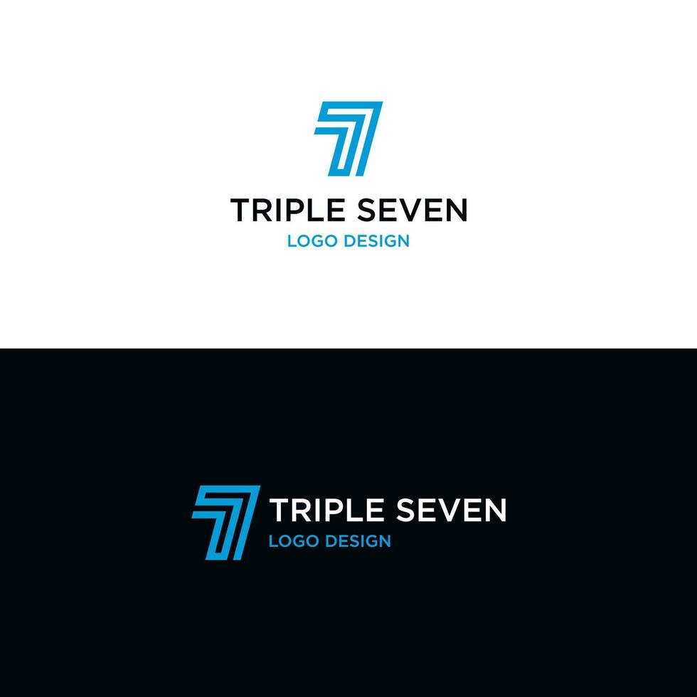 TRIPLE SEVEN OR SEVEN UP LOGO vector