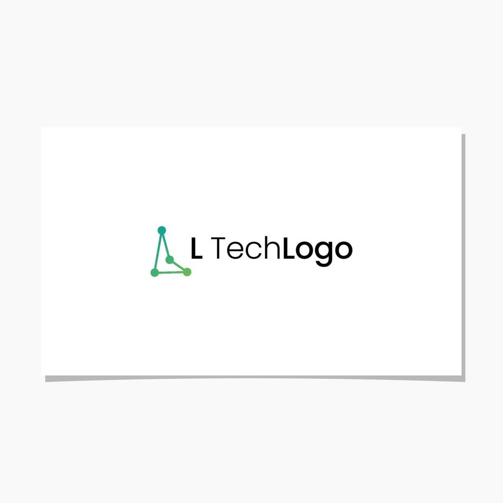 L TECH LOGO DESIGN VECTOR