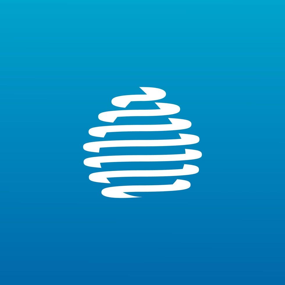 TWIST DROP WATER LOGO DESIGN VECTOR