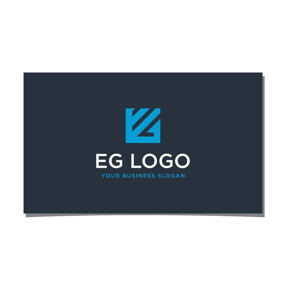 EG INITIAL LOGO DESIGN VECTOR