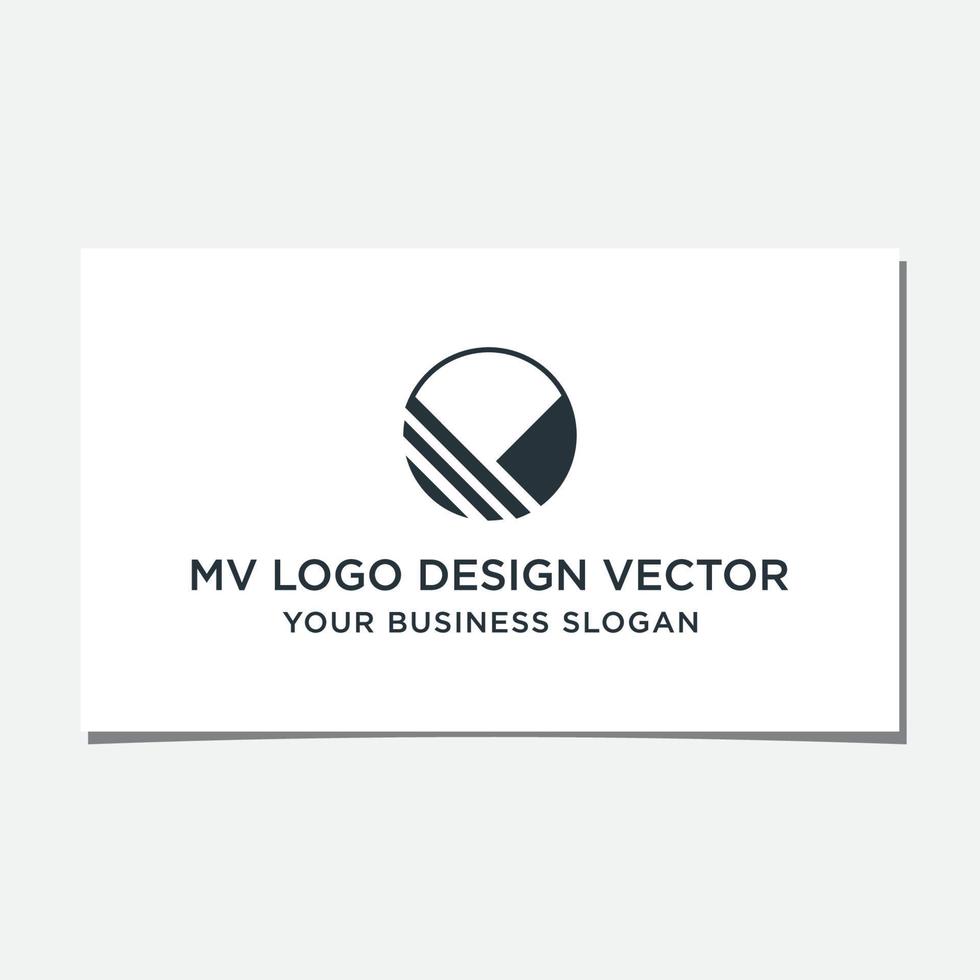 MV OR VM DIAGRAM LOGO DESIGN vector