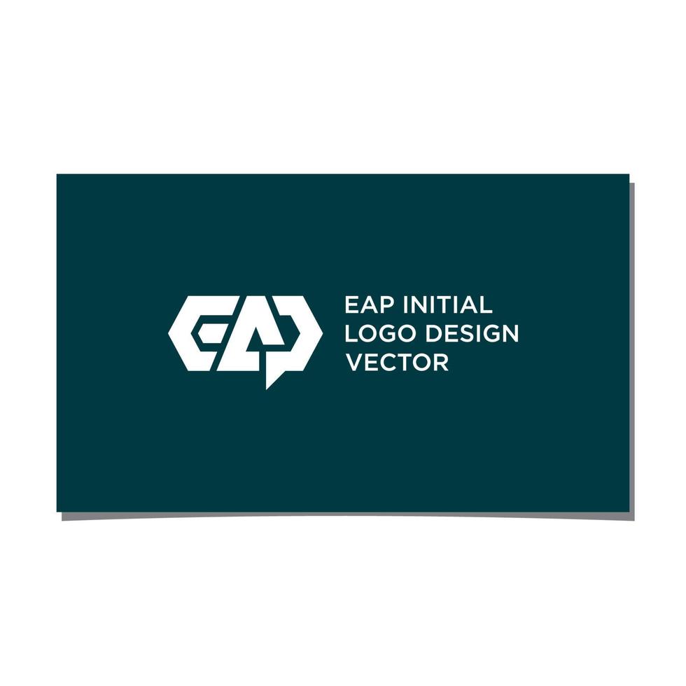 vector de diseño de logotipo inicial de eap