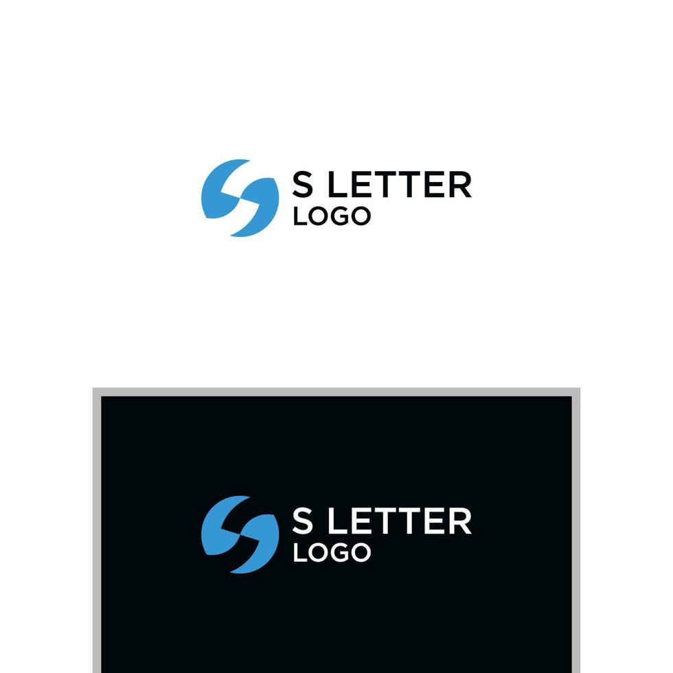 S SHAKE HANDS LOGO DESIGN VECTOR