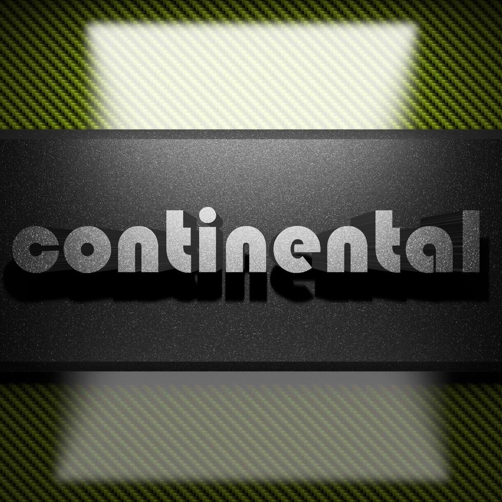 continental word of iron on carbon 7401870 Stock Photo at Vecteezy