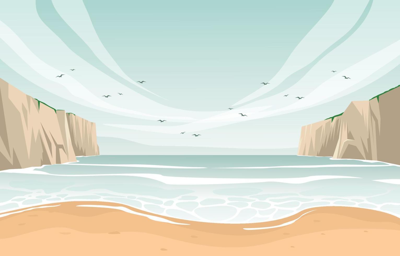 Sandy Beach Bay vector