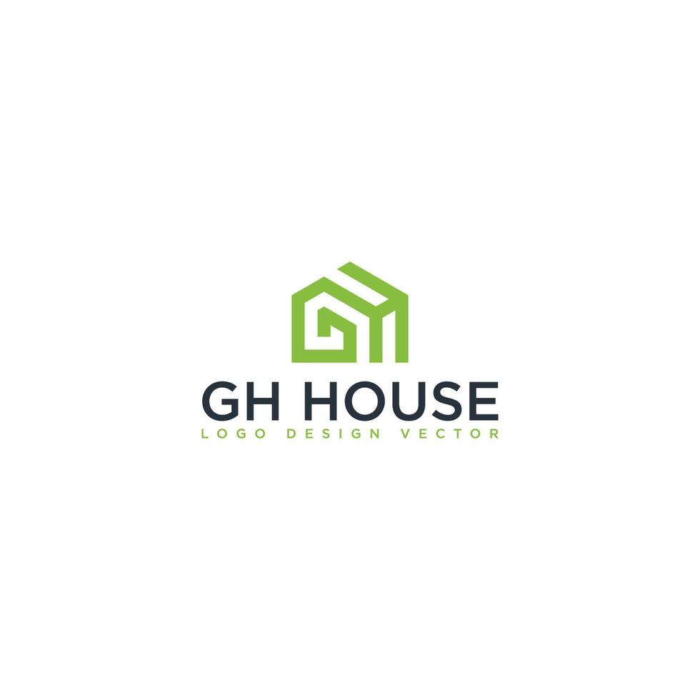 GH HOUSE LOGO DESIGN VECTOR