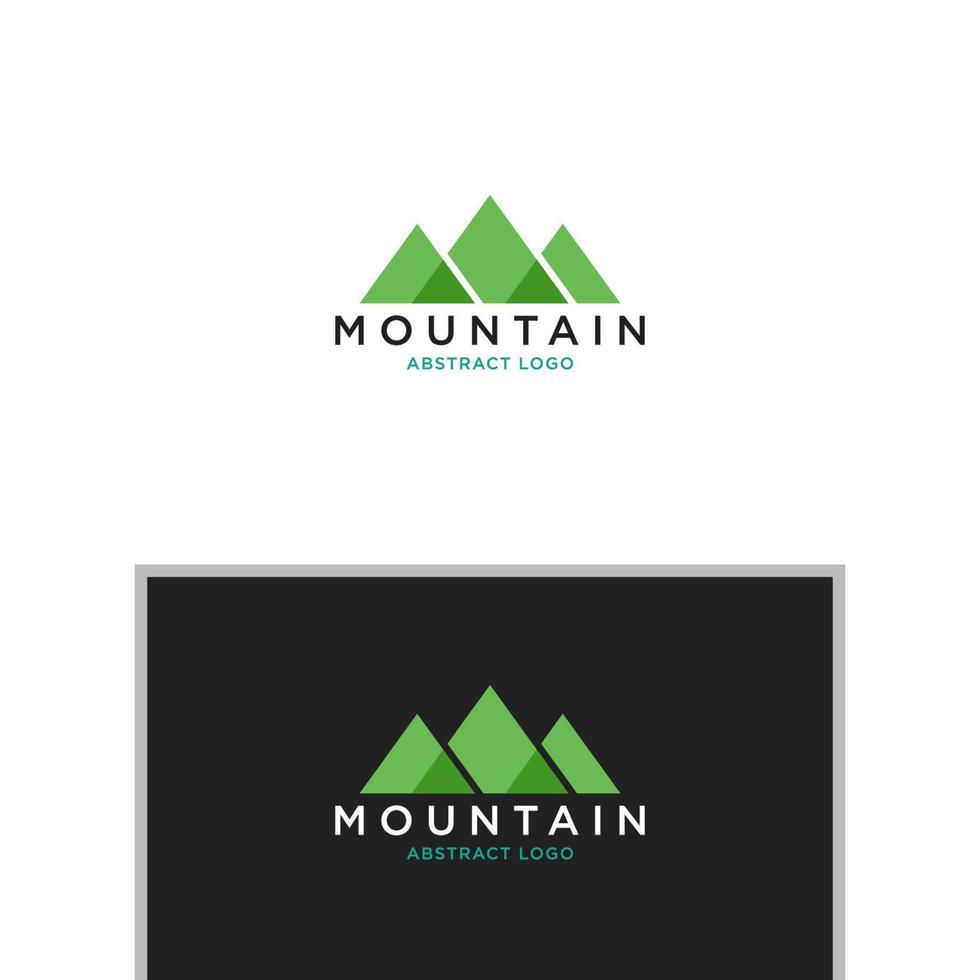 vector de diseño de logotipo de montaña abstracta