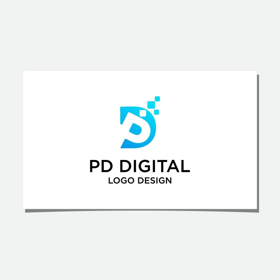 DP DIGITAL LOGO DESIGN VECTOR