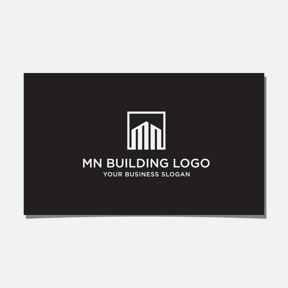 MN BUILDING LOGO DESIGN VECTOR